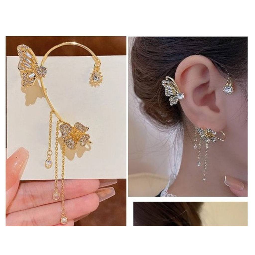 🦋🦋ARETES MARIPOSA (en dorado y plateado)🦋🦋