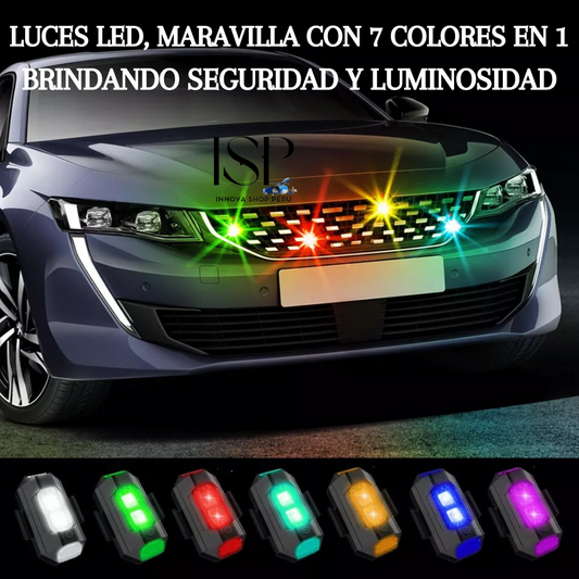 🔥💥🚥LUCES LED STROBOSCOPICA PREMIUM (7 COLORES EN 1)🚥🚲🛵🏍🚜🚚🚌🚲🚐