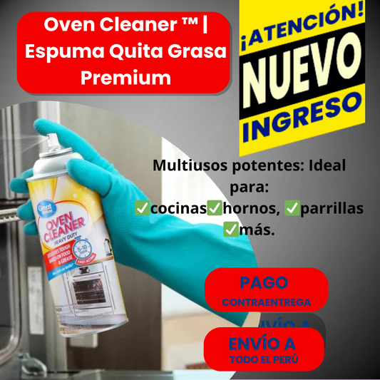 Oven Cleaner ™ | 🚨Espuma Quita Grasa Premium🚨